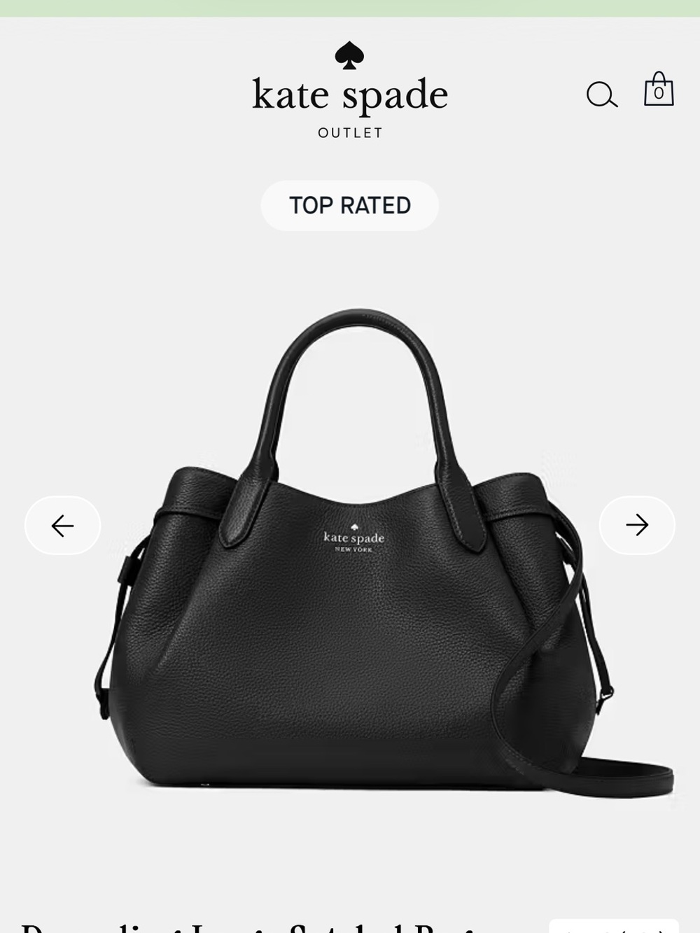 kate spade large black dumpling purse - Picture 4 of 6